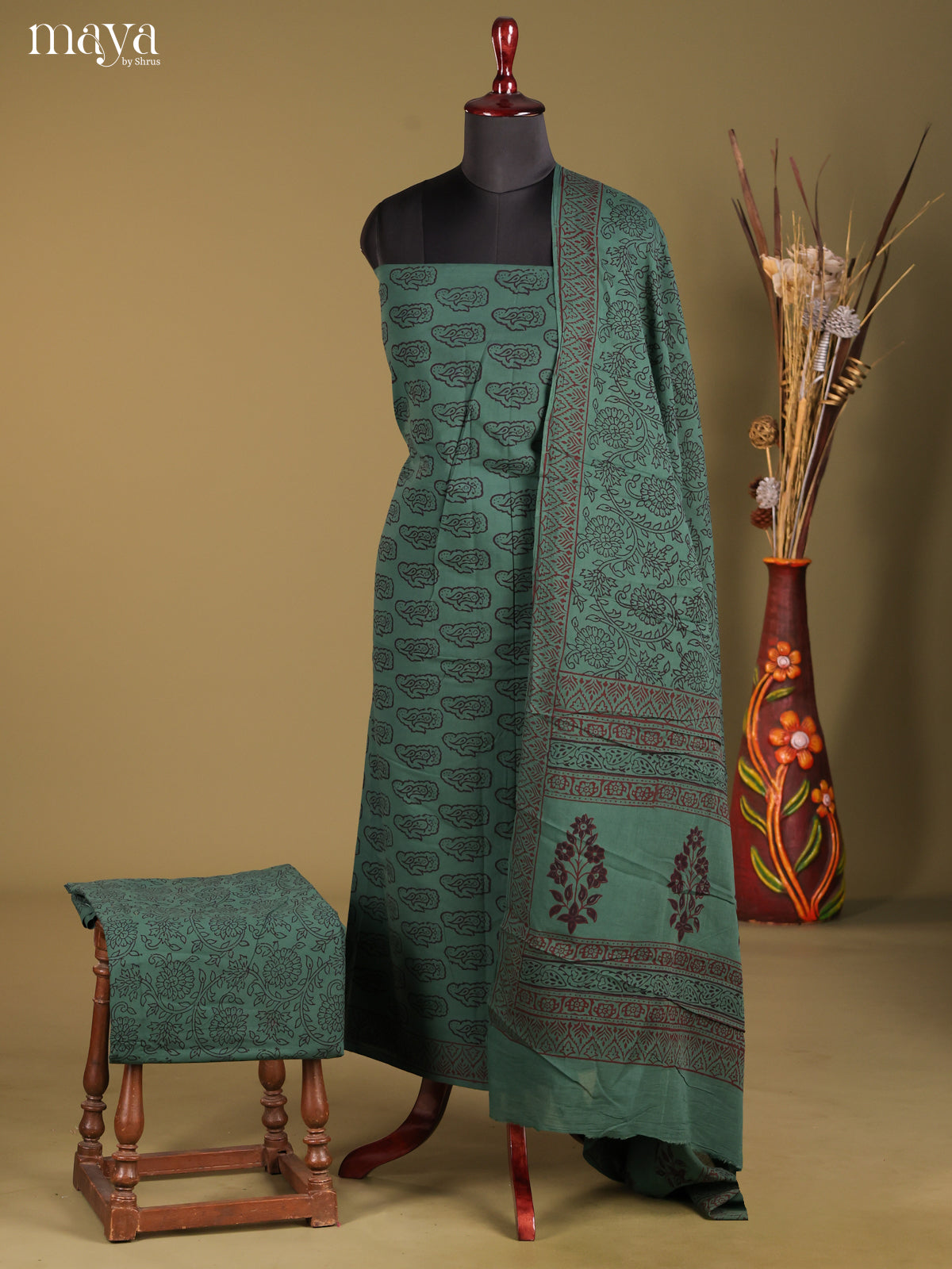 MDG28048-Bagh Cotton Salwar Unstich