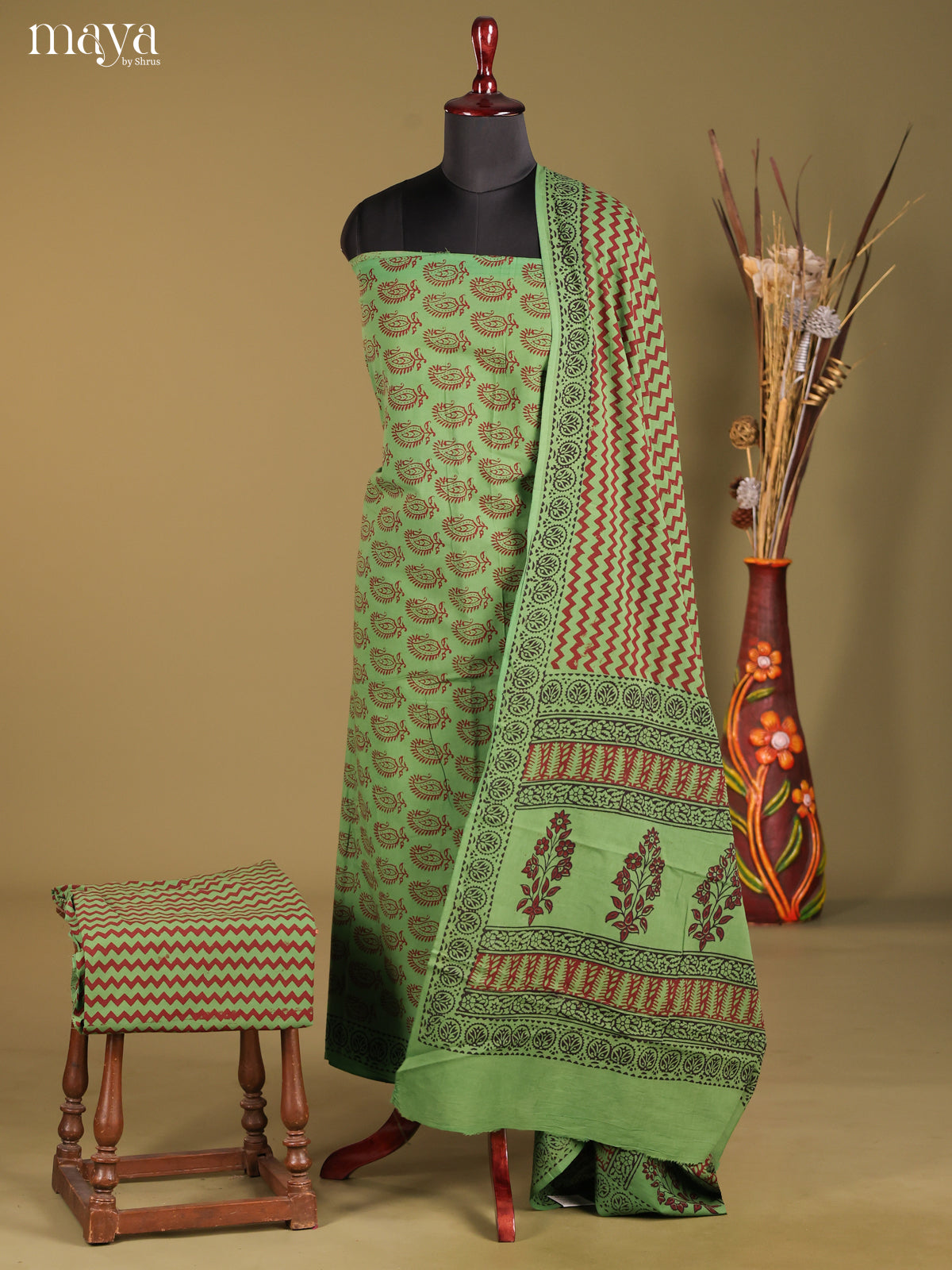 MDG28052-Bagh Cotton Salwar Unstich