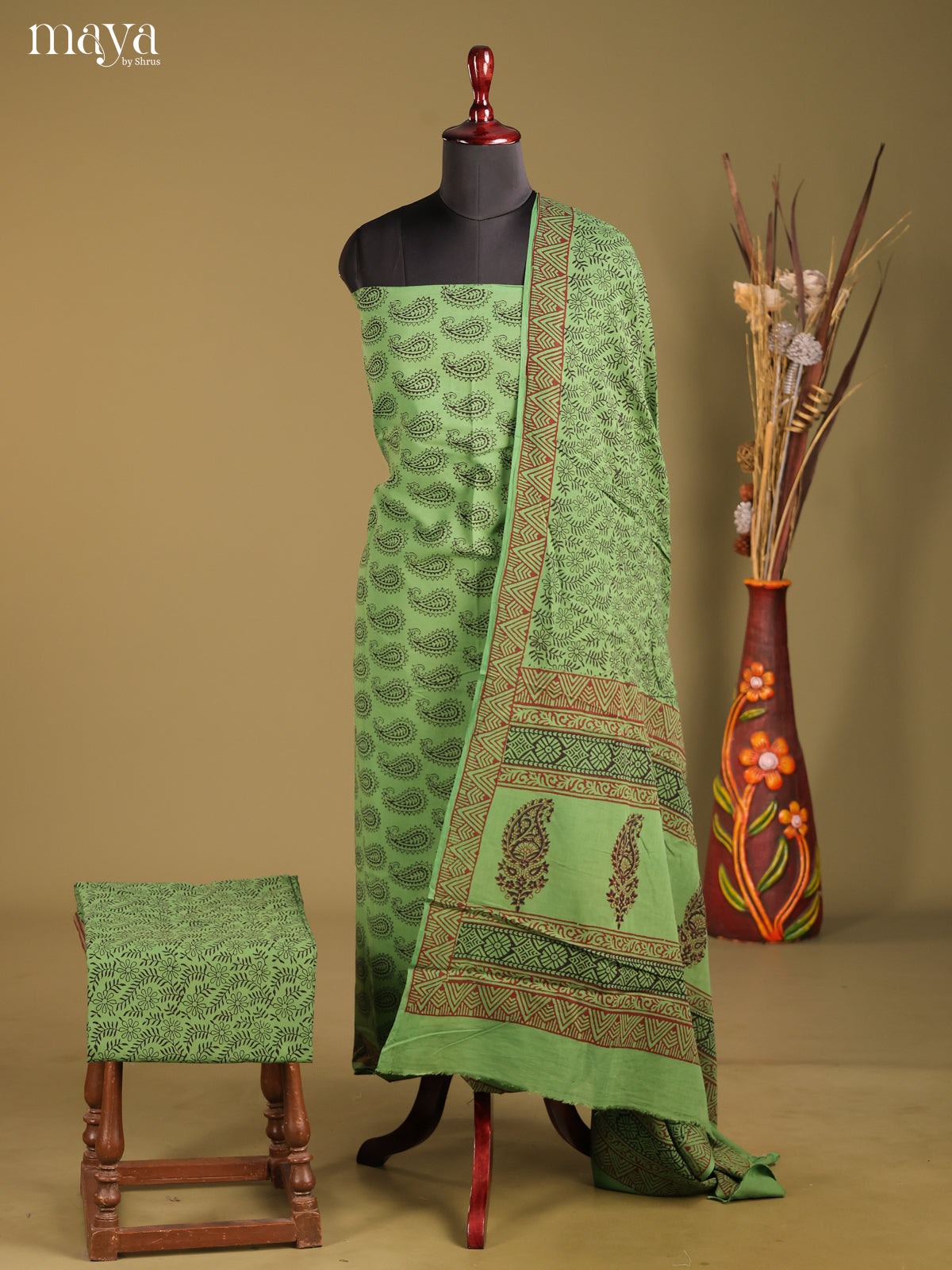 MDG28053-Bagh Cotton Salwar Unstich
