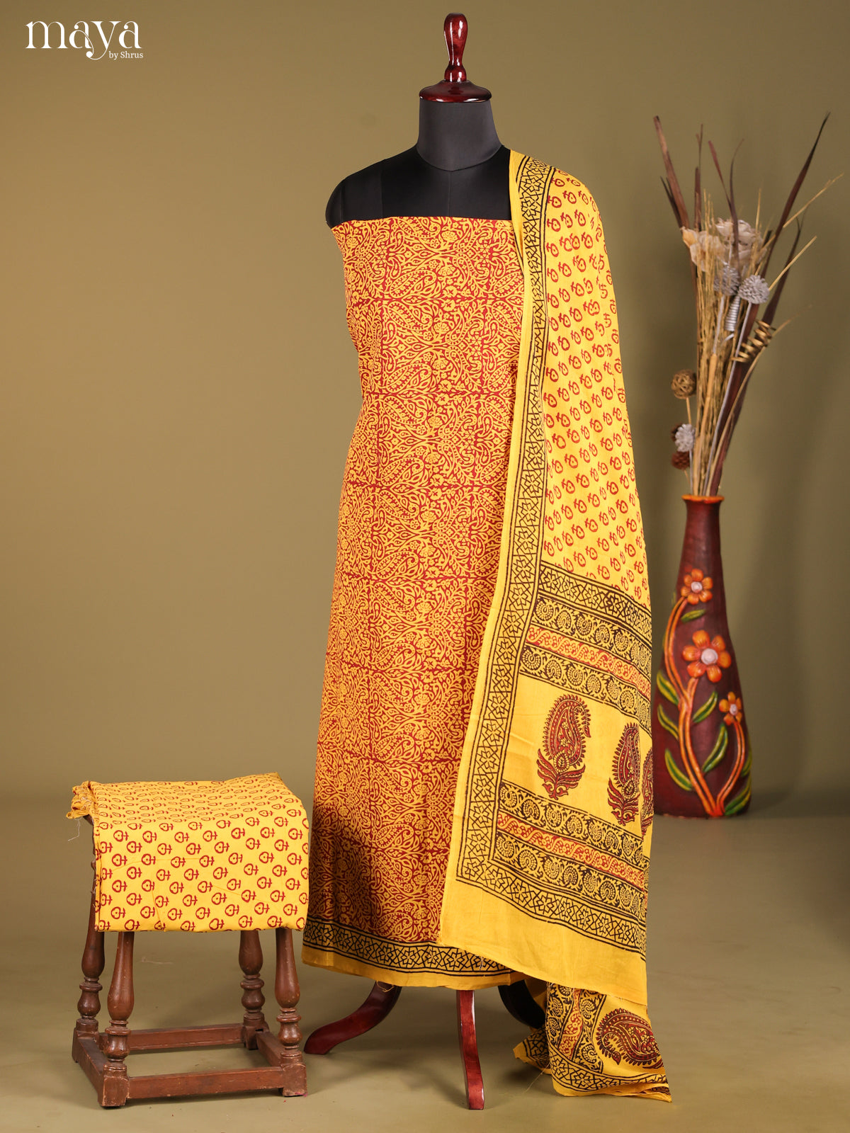 MDG28054-Bagh Cotton Salwar Unstich