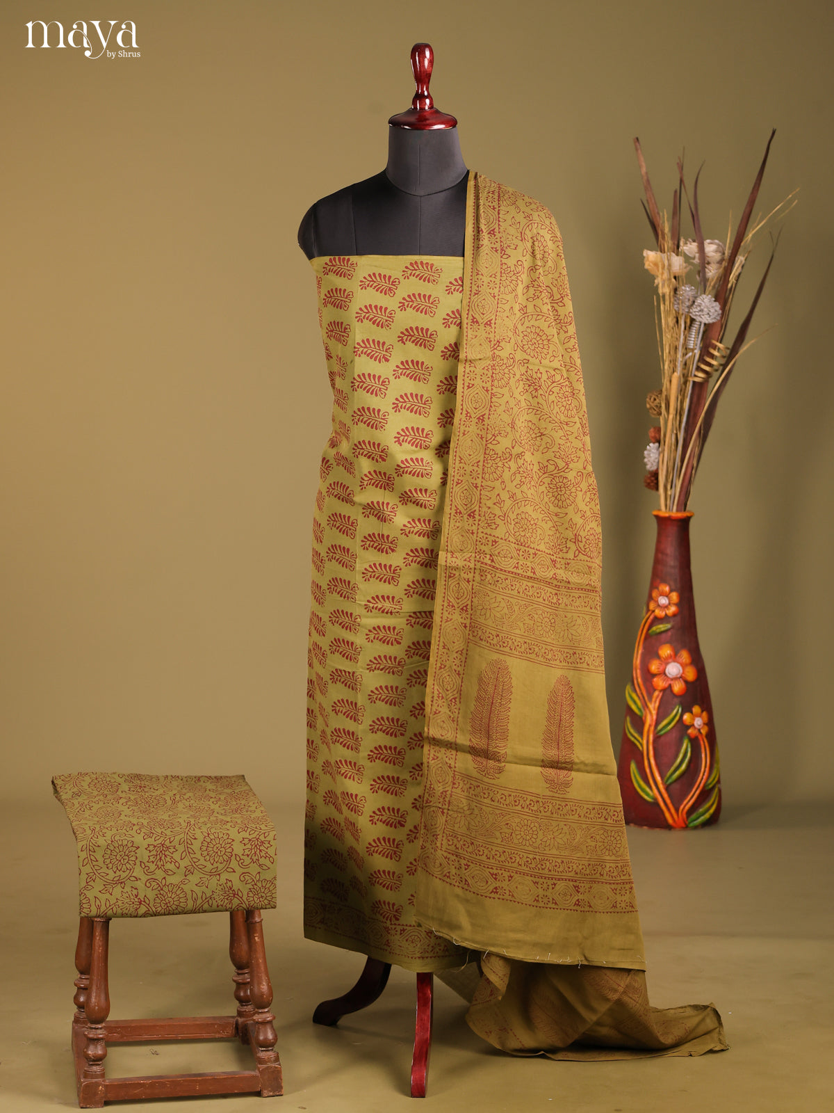 MDG28055-Bagh Cotton Salwar Unstich
