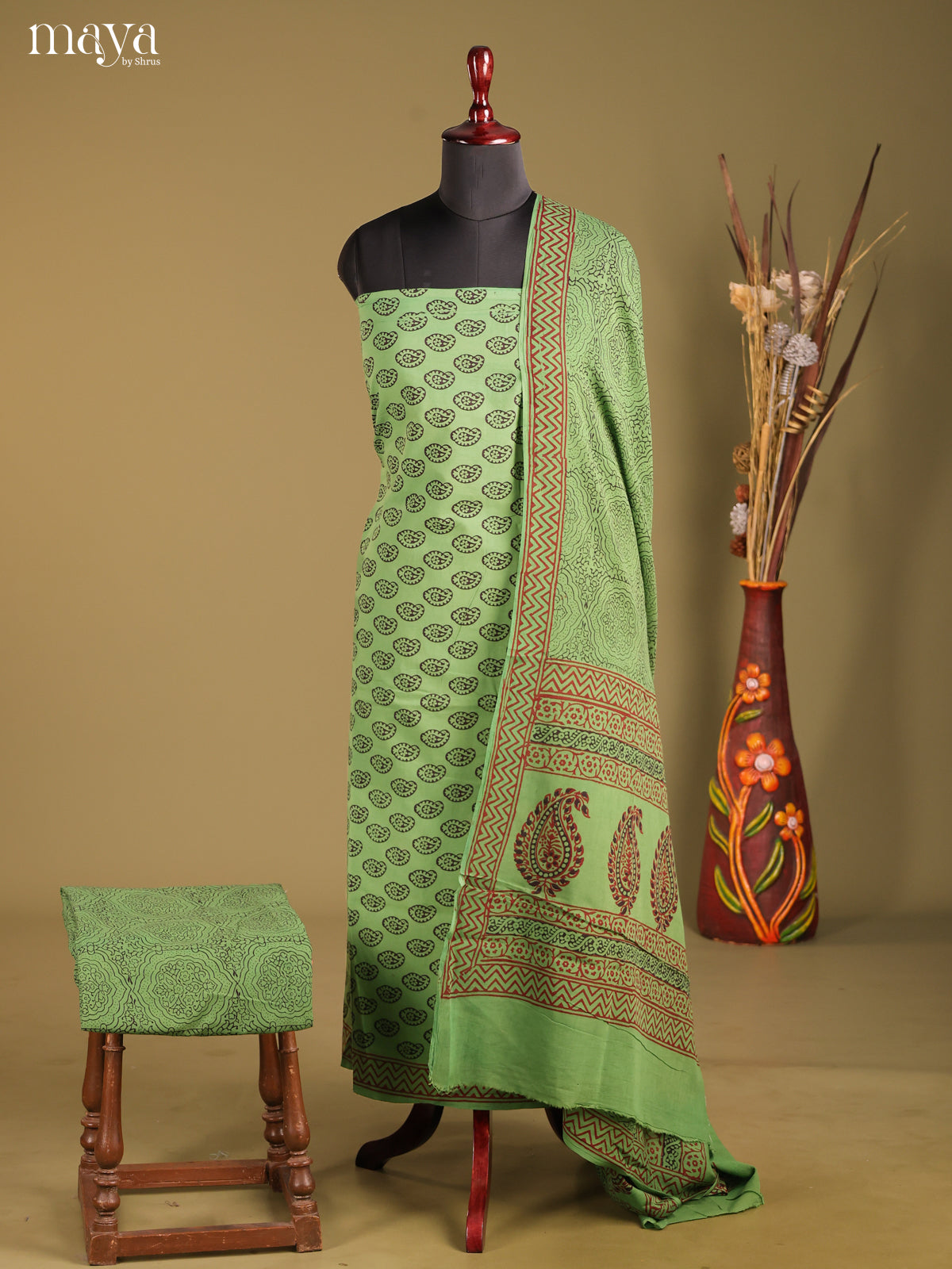 MDG28056-Bagh Cotton Salwar Unstich