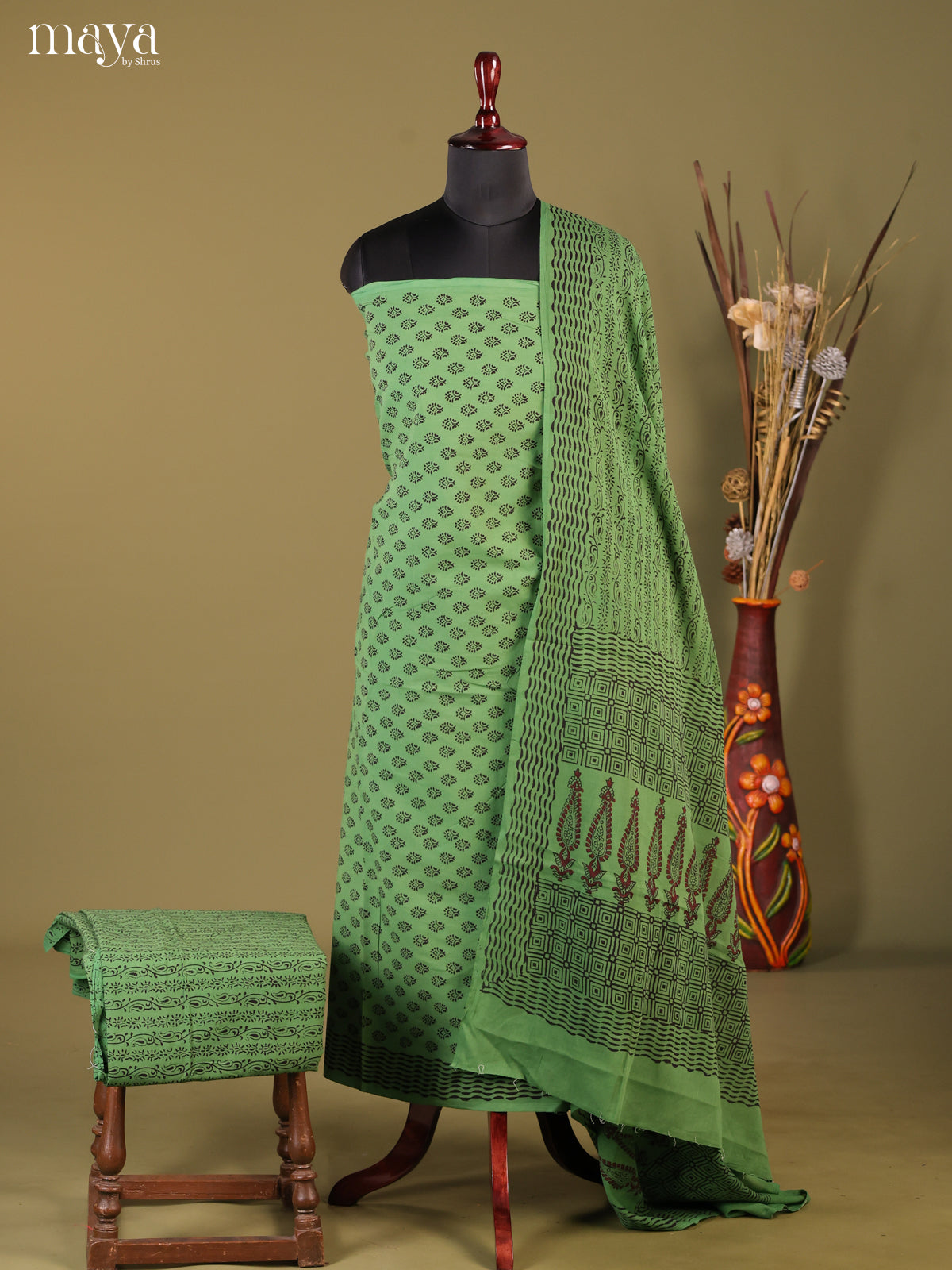 MDG28058-Bagh Cotton Salwar Unstich