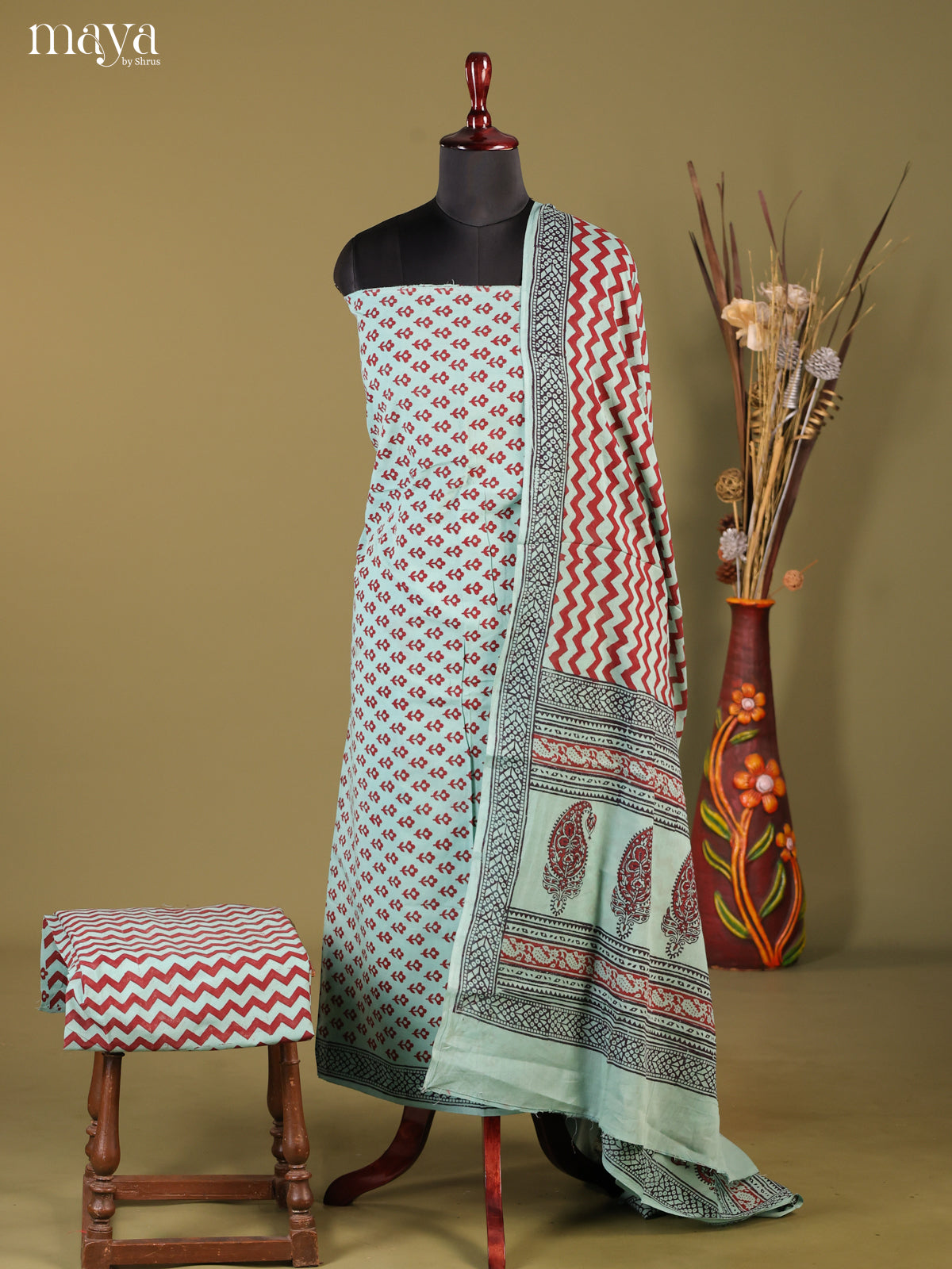 MDG28061-Bagh Cotton Salwar Unstich