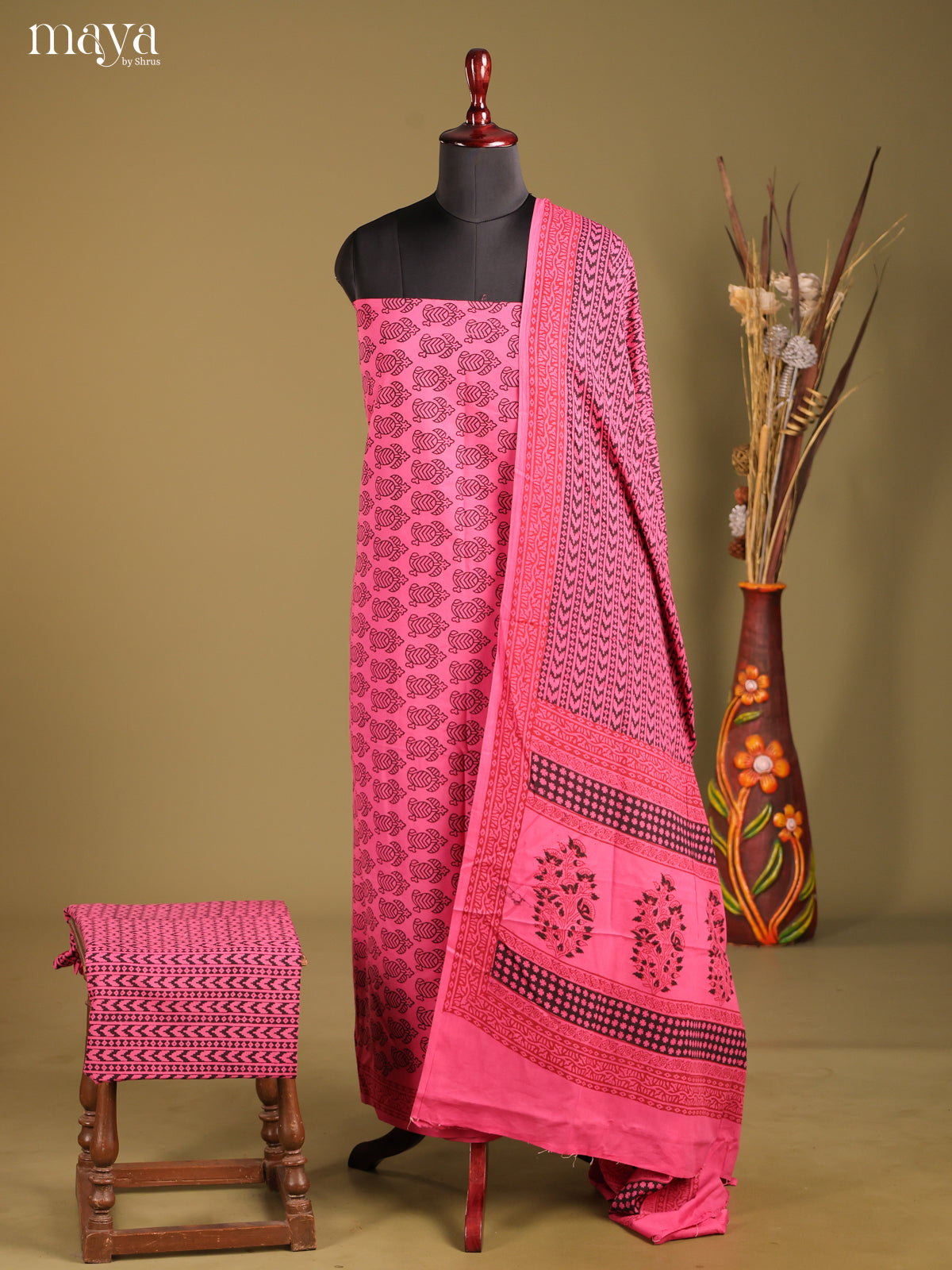 MDG28062-Bagh Cotton Salwar Unstich