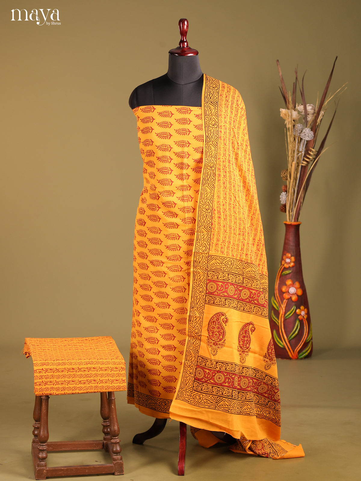 MDG28065-Bagh Cotton Salwar Unstich
