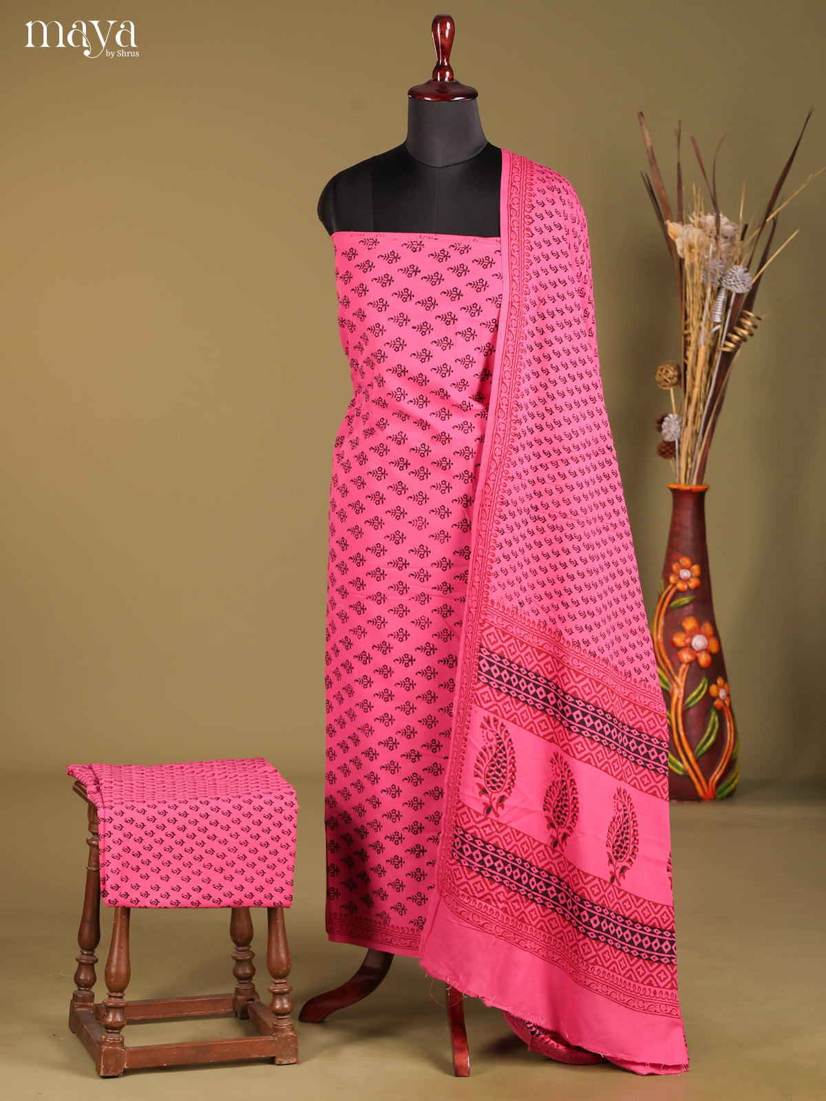 MDG28067-Bagh Cotton Salwar Unstich