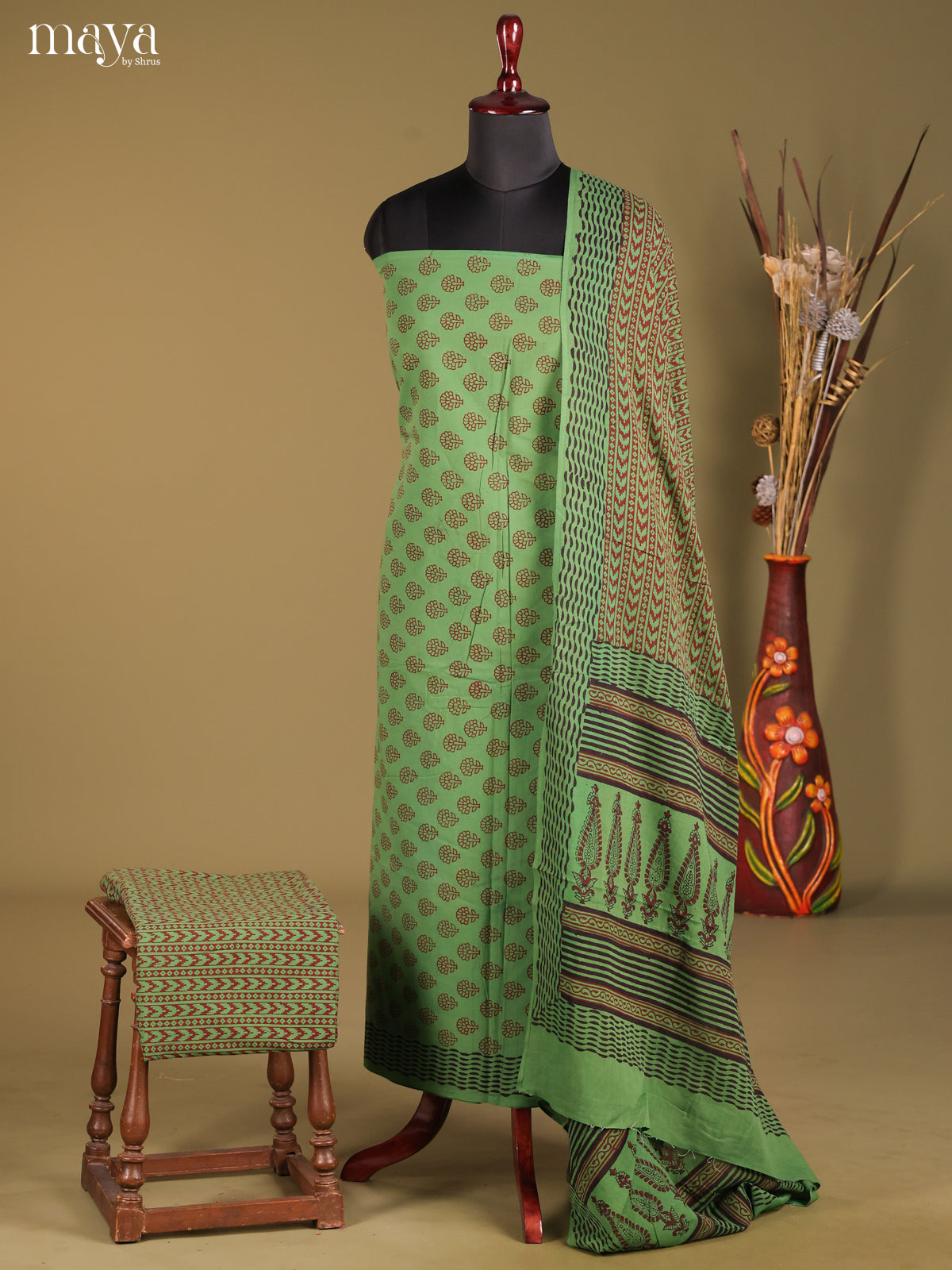 MDG28074-Bagh Cotton Salwar Unstich