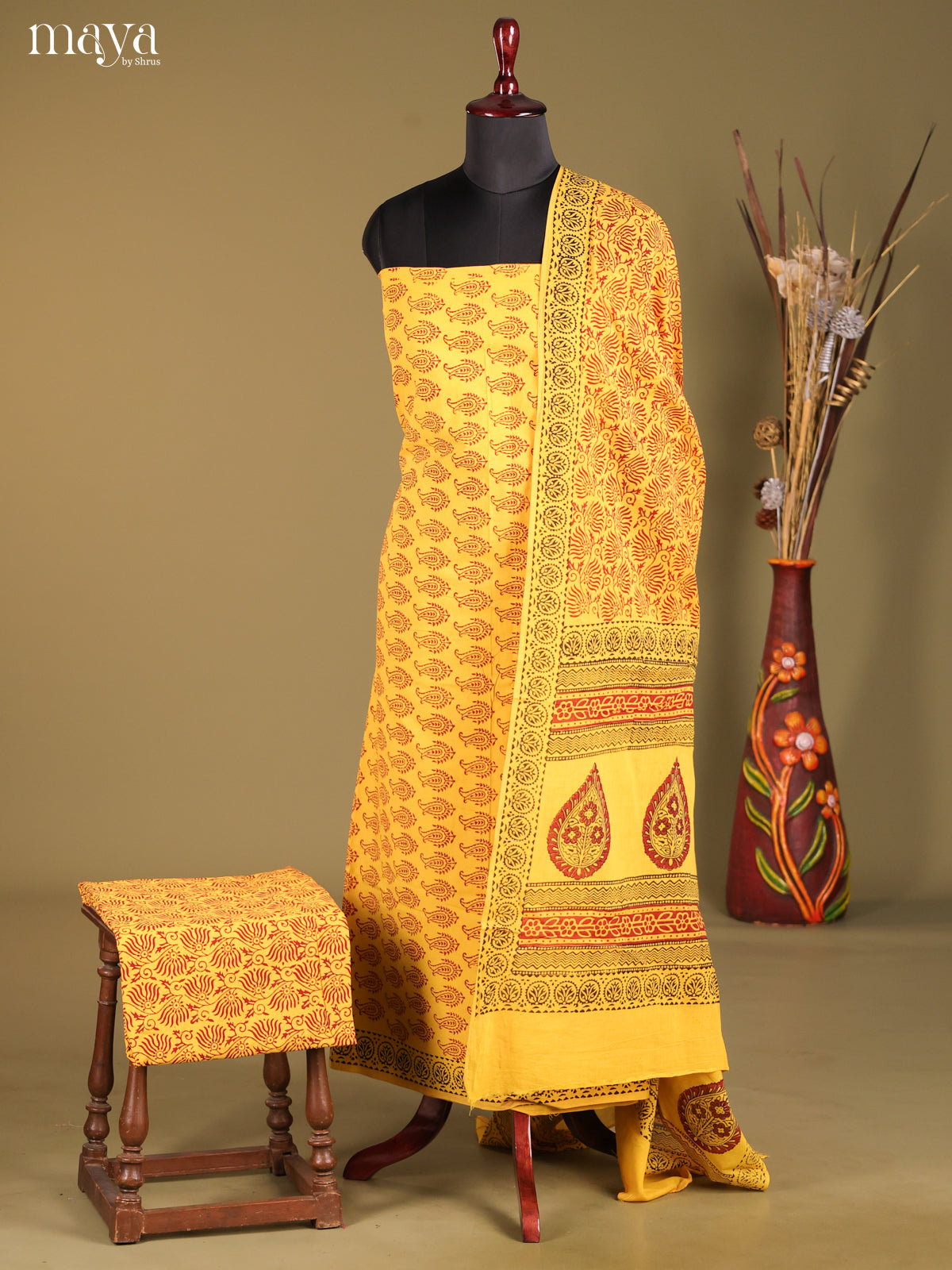 MDG28077-Bagh Cotton Salwar Unstich