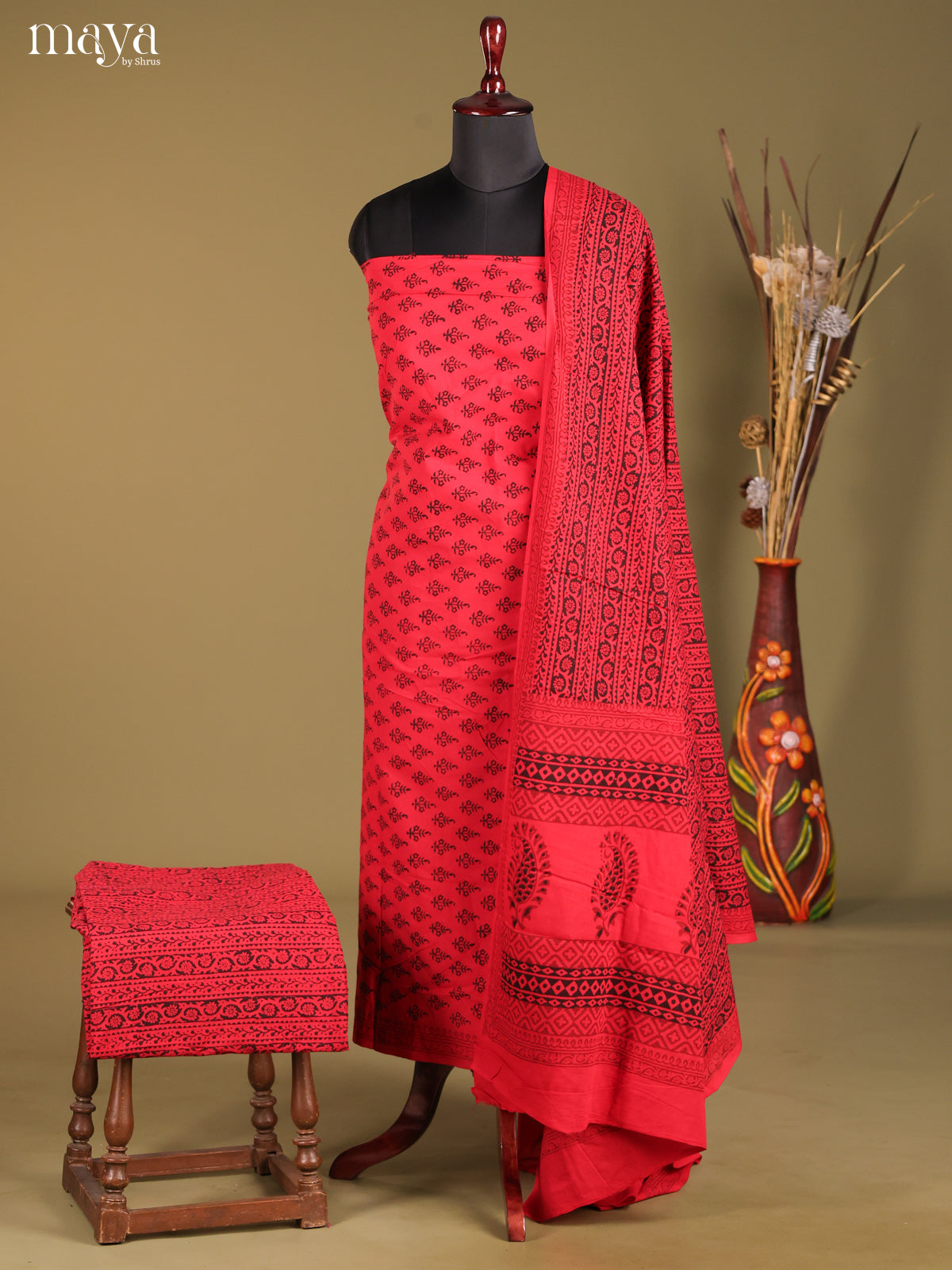 MDG28084-Bagh Cotton Salwar Unstich