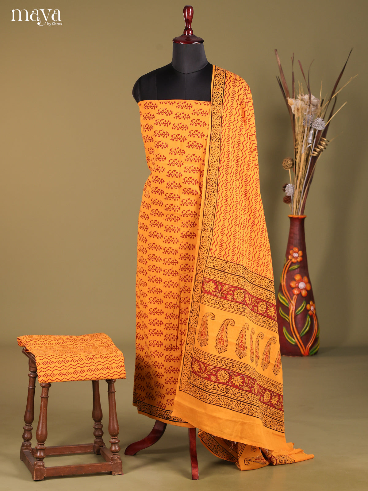 MDG28086-Bagh Cotton Salwar Unstich