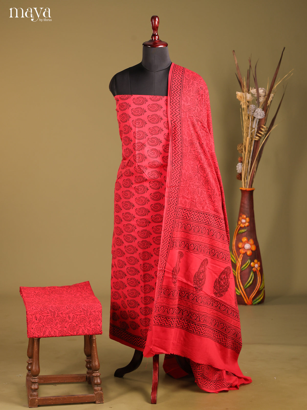MDG28091-Bagh Cotton Salwar Unstich