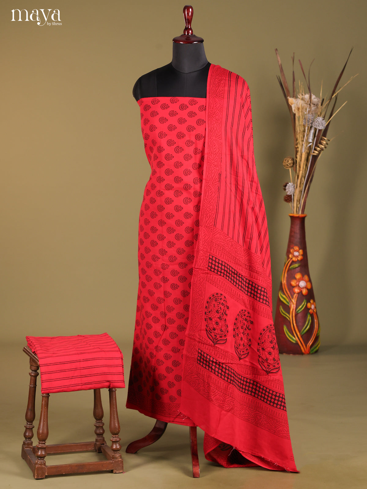 MDG28093-Bagh Cotton Salwar Unstich