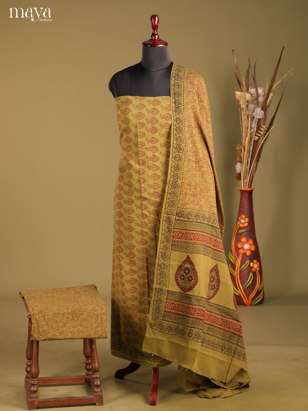 MDG28094-Bagh Cotton Salwar Unstich
