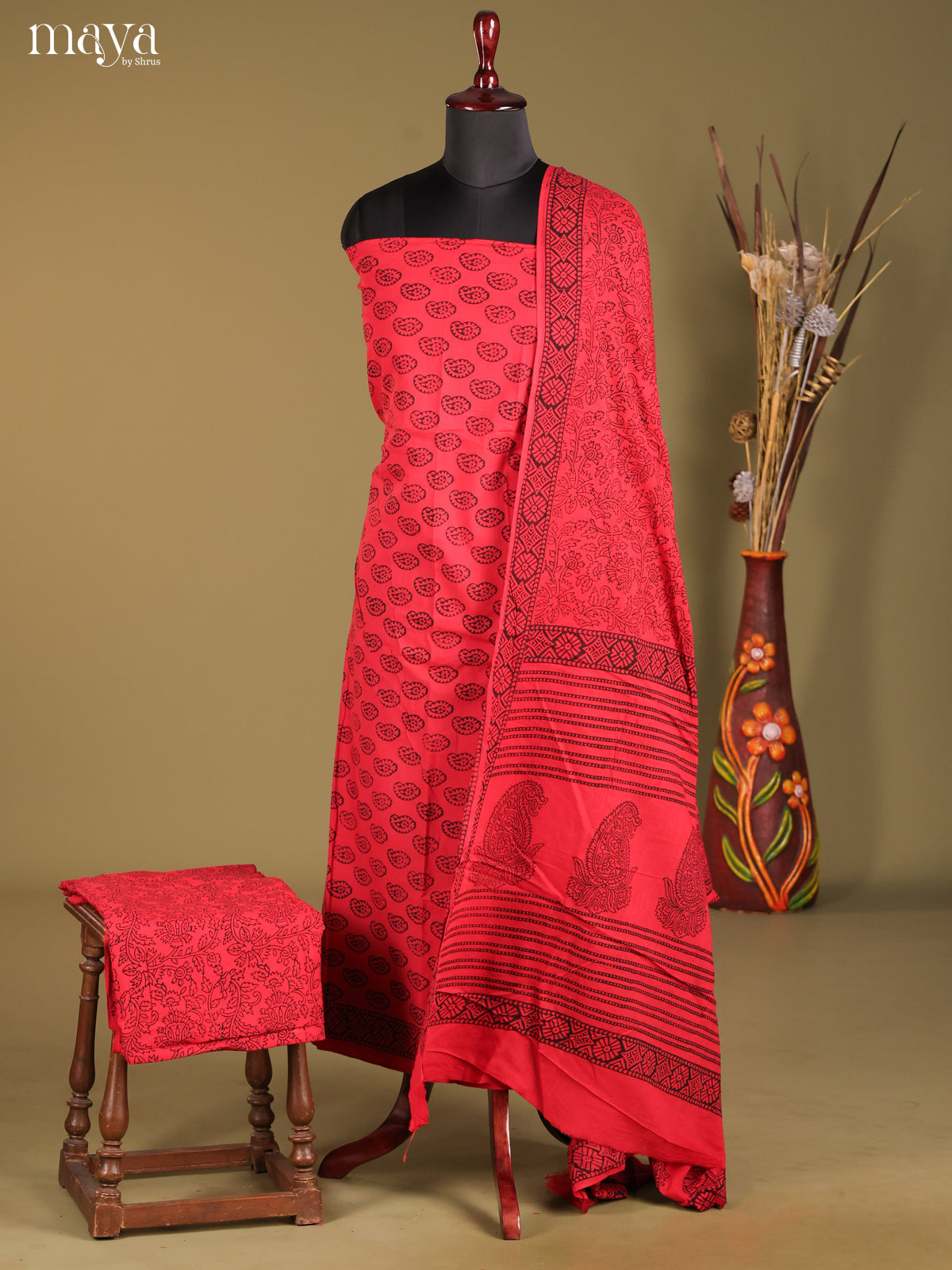 MDG28097-Bagh Cotton Salwar Unstich
