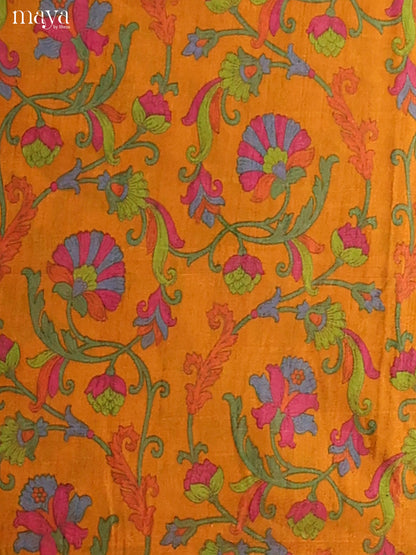 Mustard & Orange-Semi patola salwar unstitch