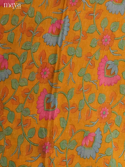 Mustard & Orange-Semi patola salwar unstitch