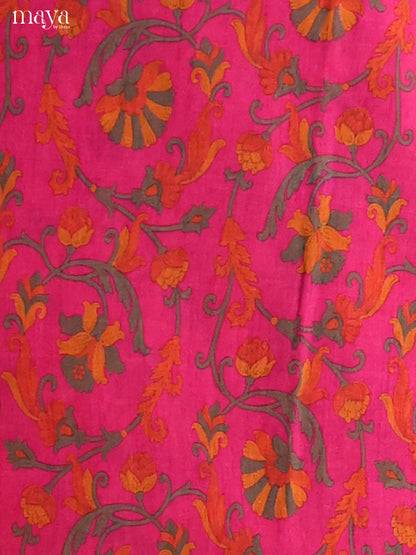 Pink & Purple-Semi patola salwar unstitch