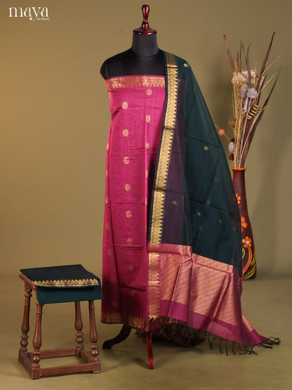 MDH02056-Semi silkcotton salwar unstitch