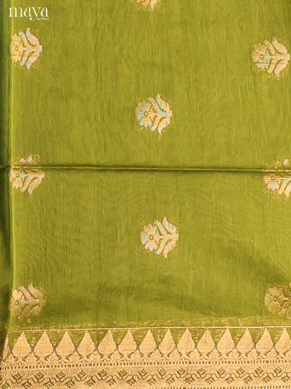 MDH02057-Semi silkcotton salwar unstitch