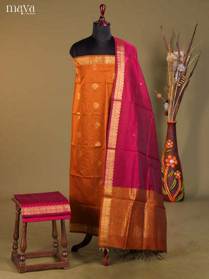 MDH02077-Semi silkcotton salwar unstitch