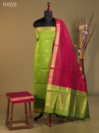 MDH02079-Semi silkcotton salwar unstitch