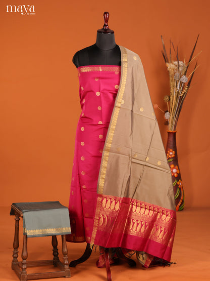 MDH05002-semi softsilk salwar Unstitch