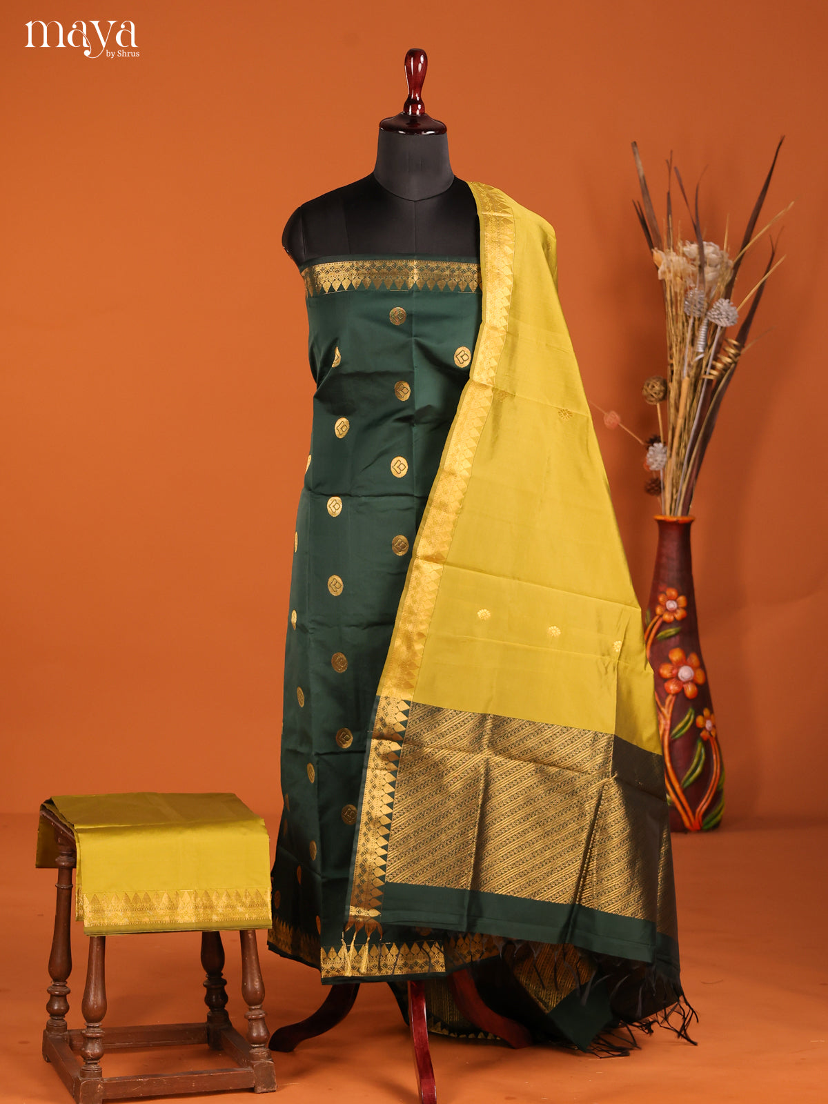MDH05004-semi softsilk salwar Unstitch