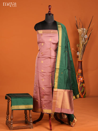 MDH05021-semi softsilk salwar Unstitch