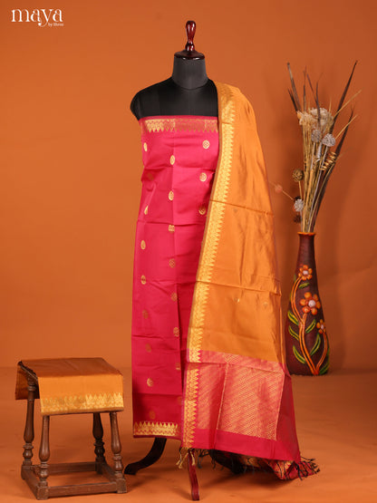 MDH05040-semi softsilk salwar Unstitch