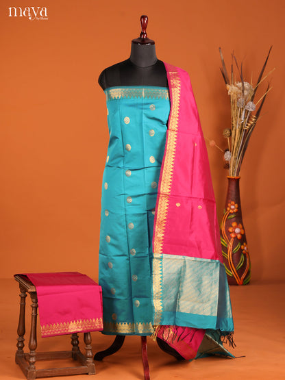 MDH05043-semi softsilk salwar Unstitch