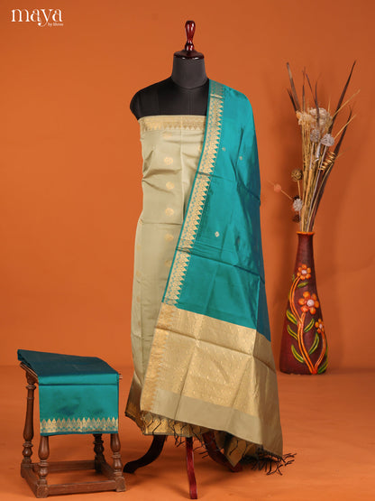 MDH05054-semi softsilk salwar Unstitch