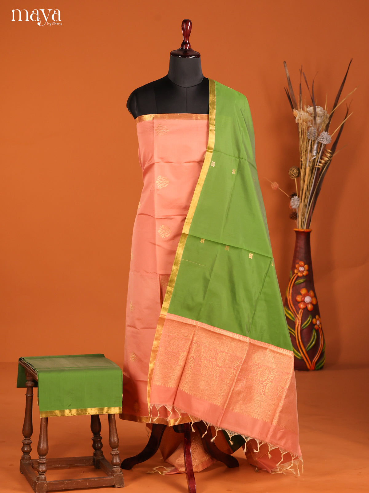 MDH05061-semi softsilk salwar Unstitch