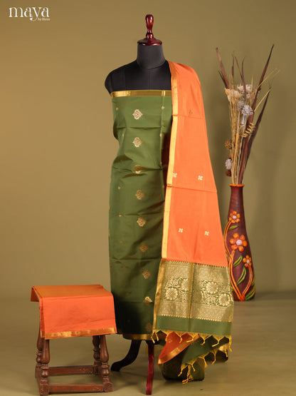 MDH05092-semi softsilk salwar Unstitch
