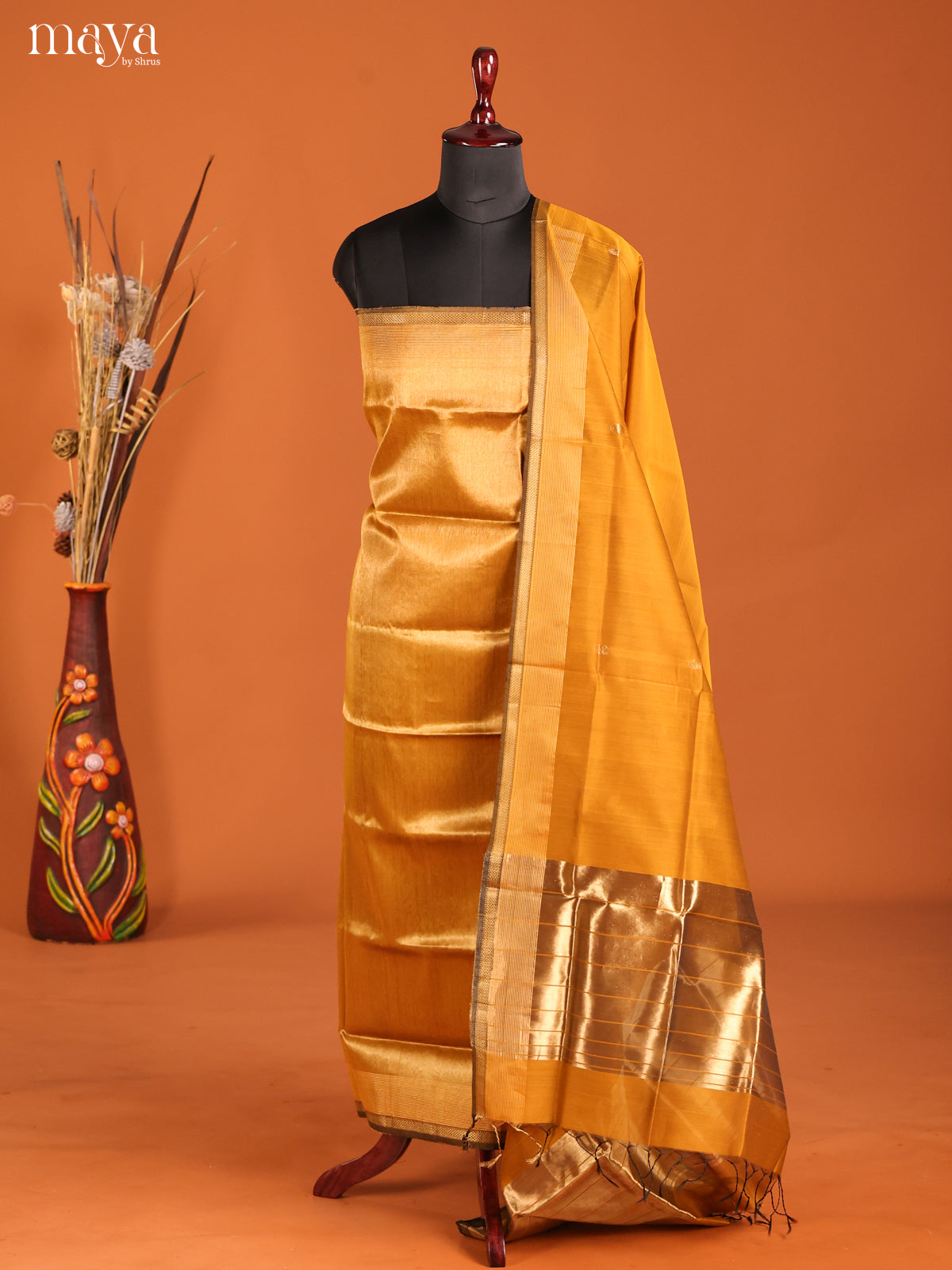 MDH06027-maheswarisico top & dupatta combo
