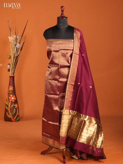 MDH06032-maheswarisico top & dupatta combo