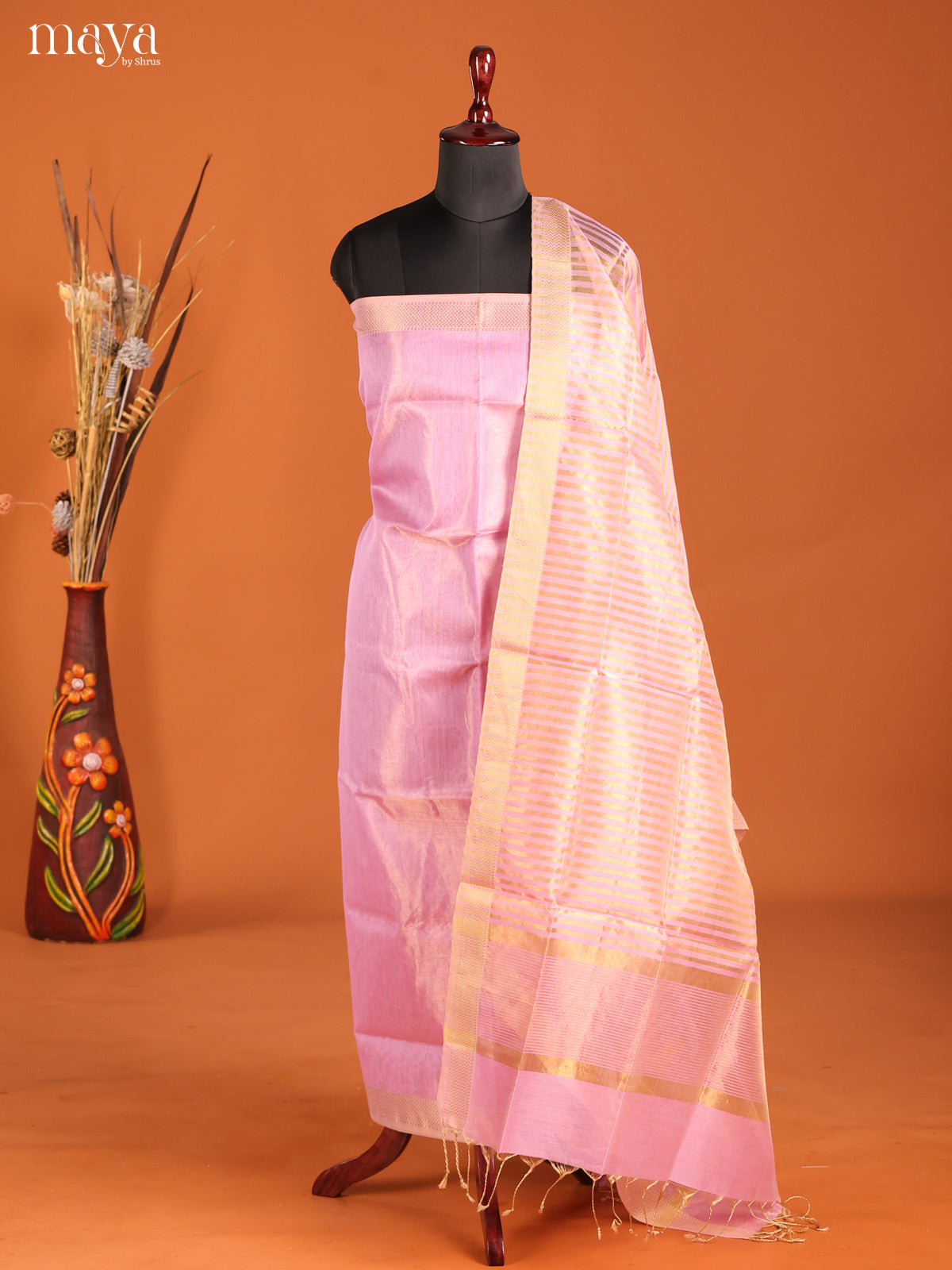 MDH06034-maheswarisico top & dupatta combo