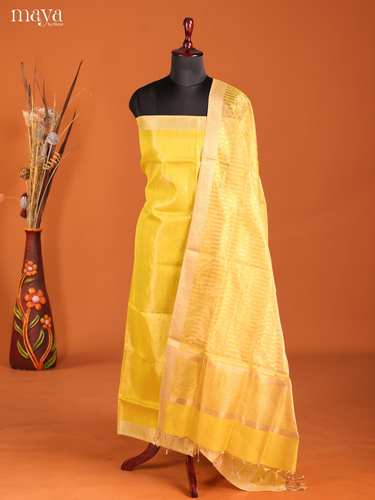 MDH06042-maheswarisico top & dupatta combo