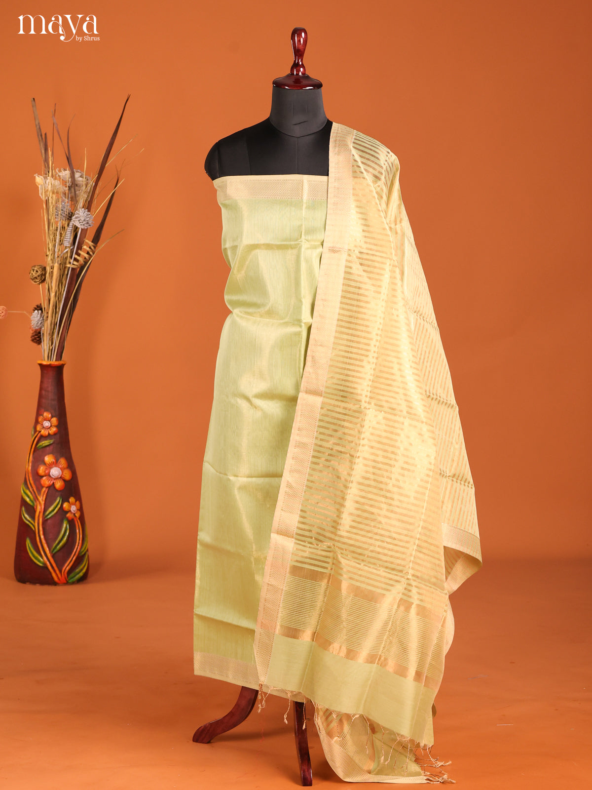 MDH06043-maheswarisico top & dupatta combo