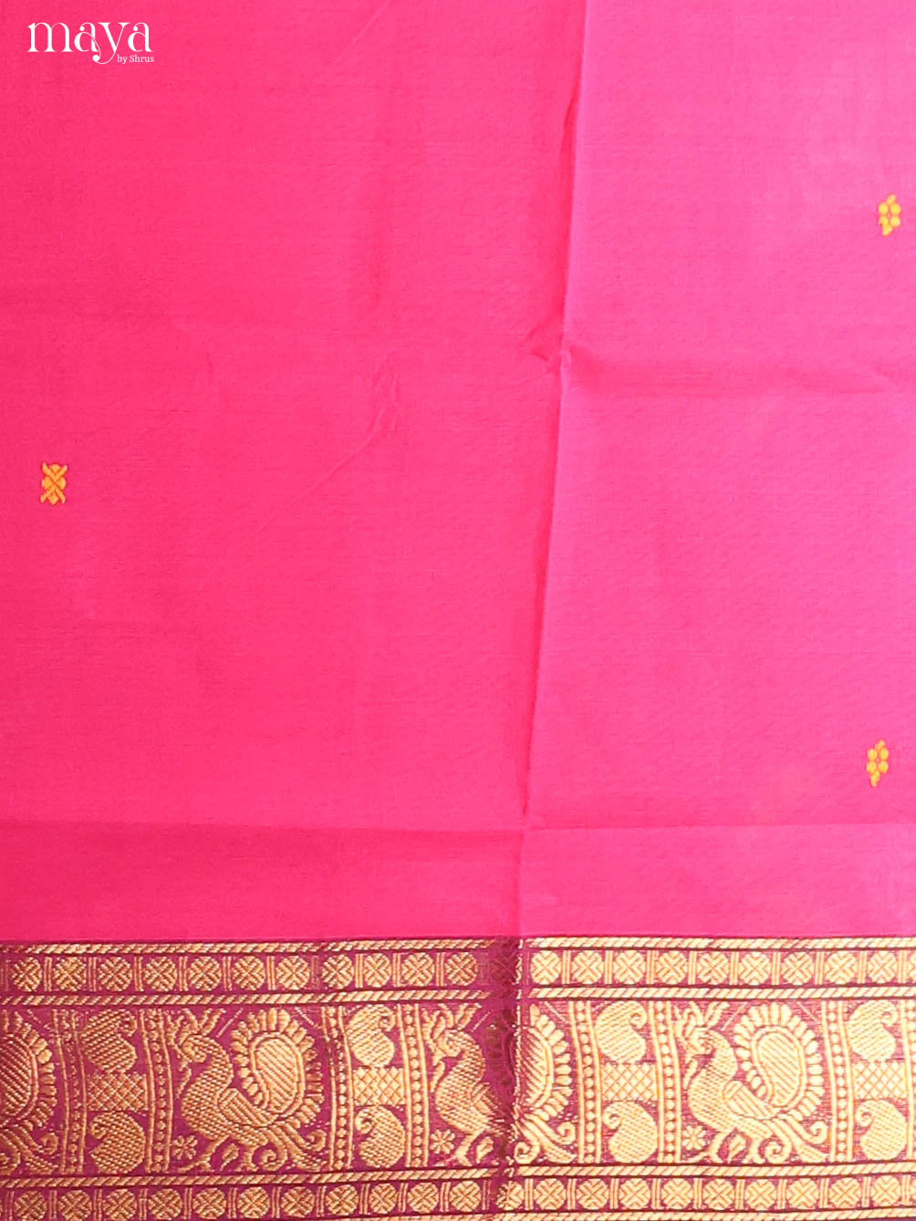 Pink & Purple-chettinad top & dupatta combo