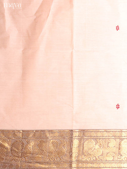Cream-chettinad top & dupatta combo