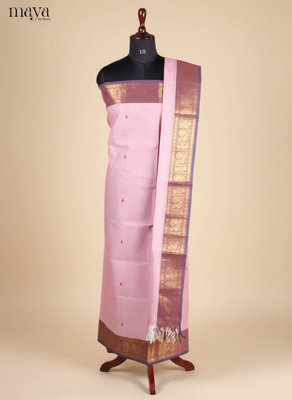 Lavender & Purple-chettinad top & dupatta combo