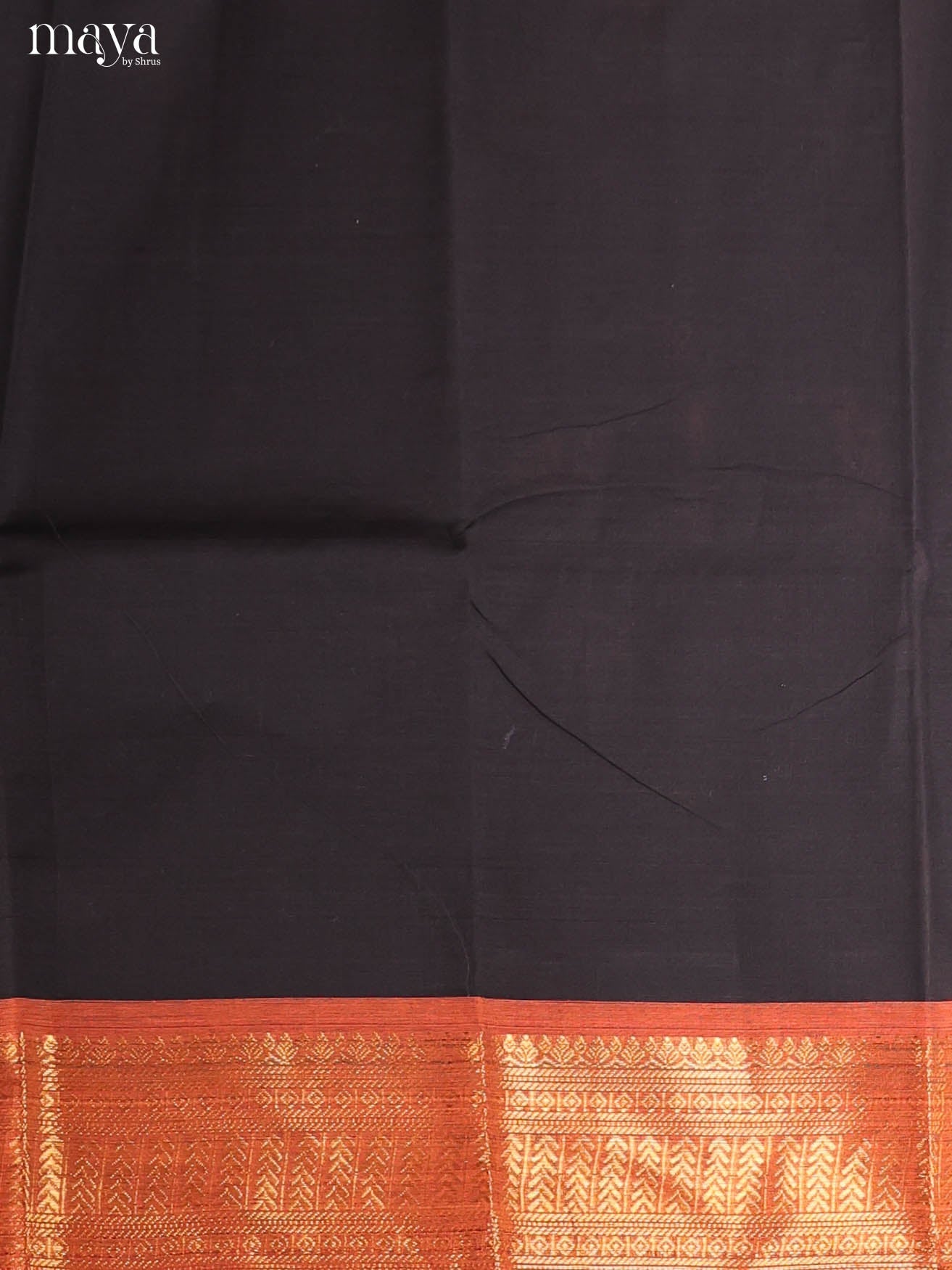 Black & Orange-chettinad top & dupatta combo