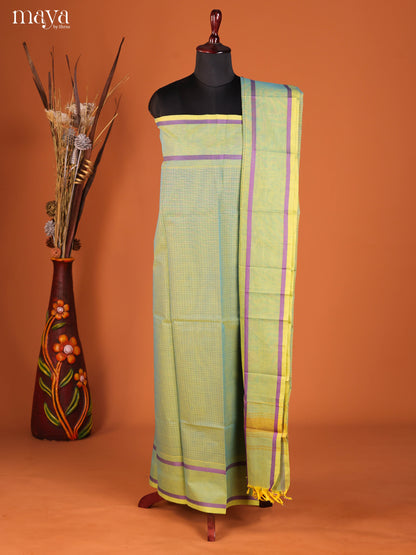 Green -chettinad top & dupatta combo