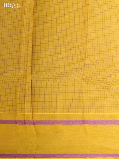 Yellow-chettinad top & dupatta combo