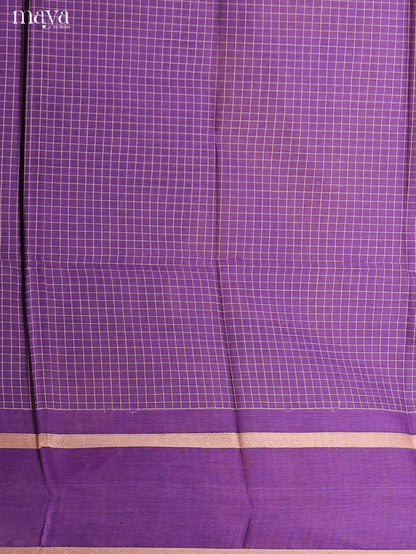 Purple -chettinad top & dupatta combo
