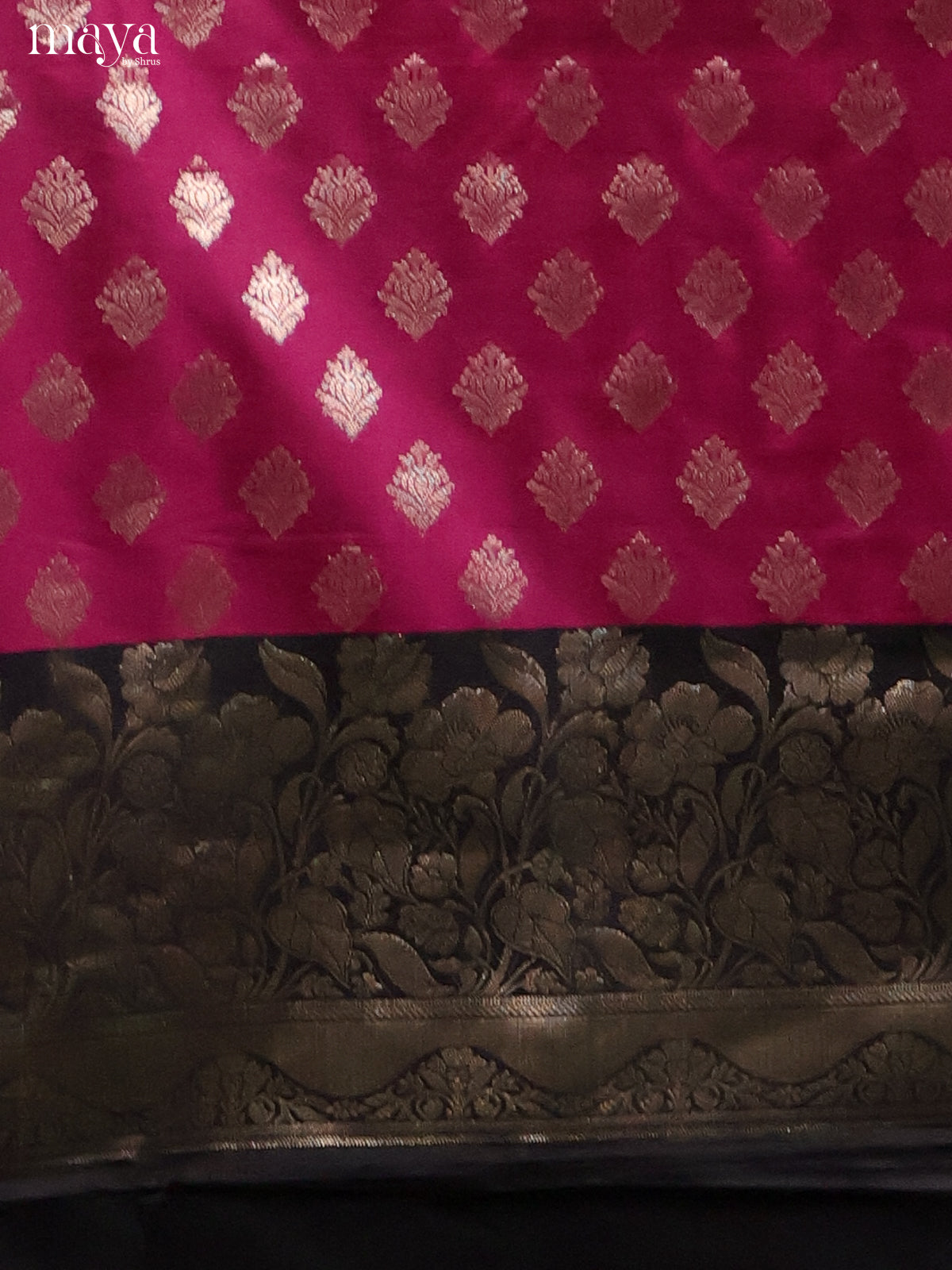 MDH18047-Semi banaras salwar Unstitch