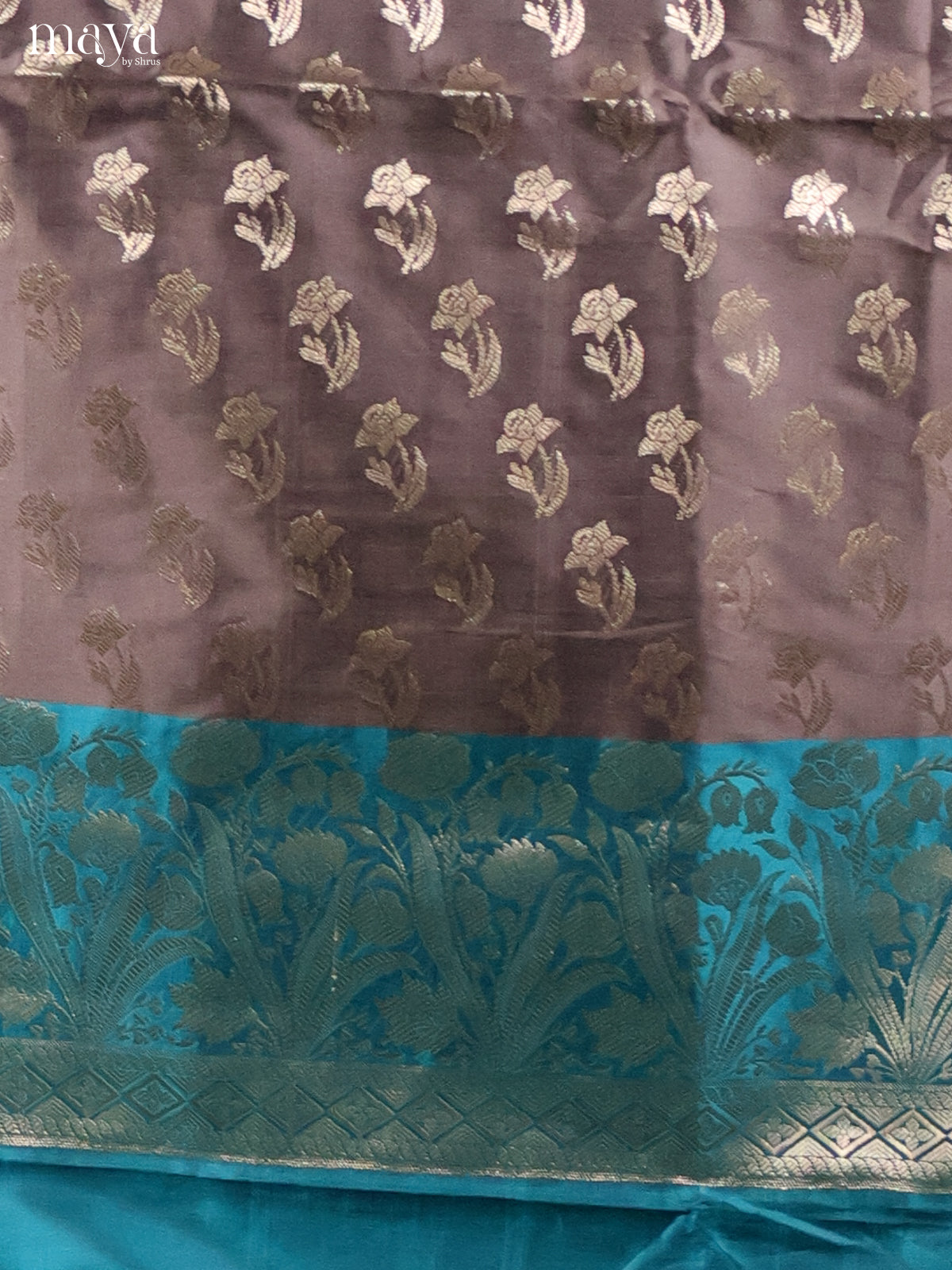 MDH18050-Semi banaras salwar Unstitch