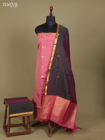 MDH26037-semi softsilk salwar Unstitch