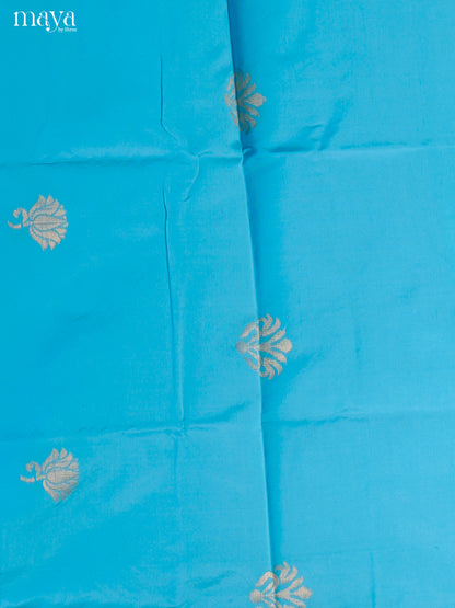 MDH26046-semi softsilk salwar Unstitch